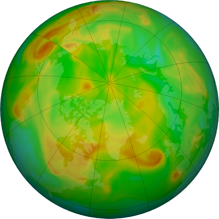 Arctic ozone map for 26 June 2024
